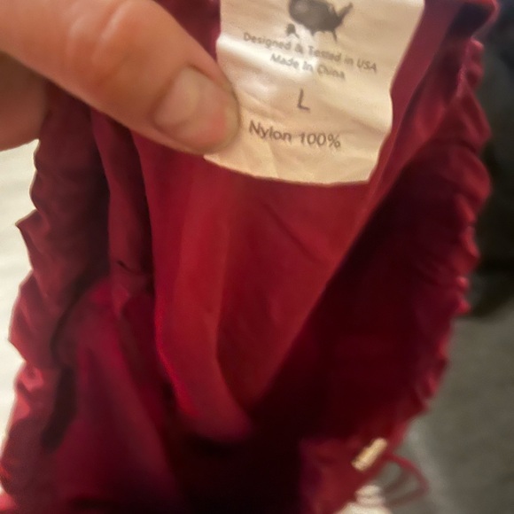 Red Drawstring Jacket Hem - Picture 3 of 4